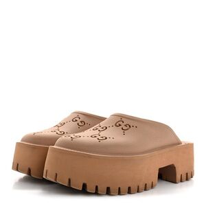 GUCCI GG Monogram Perforated Elea Clogs size 8